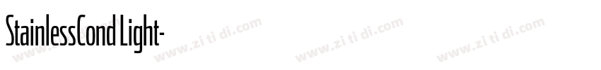 StainlessCond Light字体转换 StainlessCond Light字体转换
